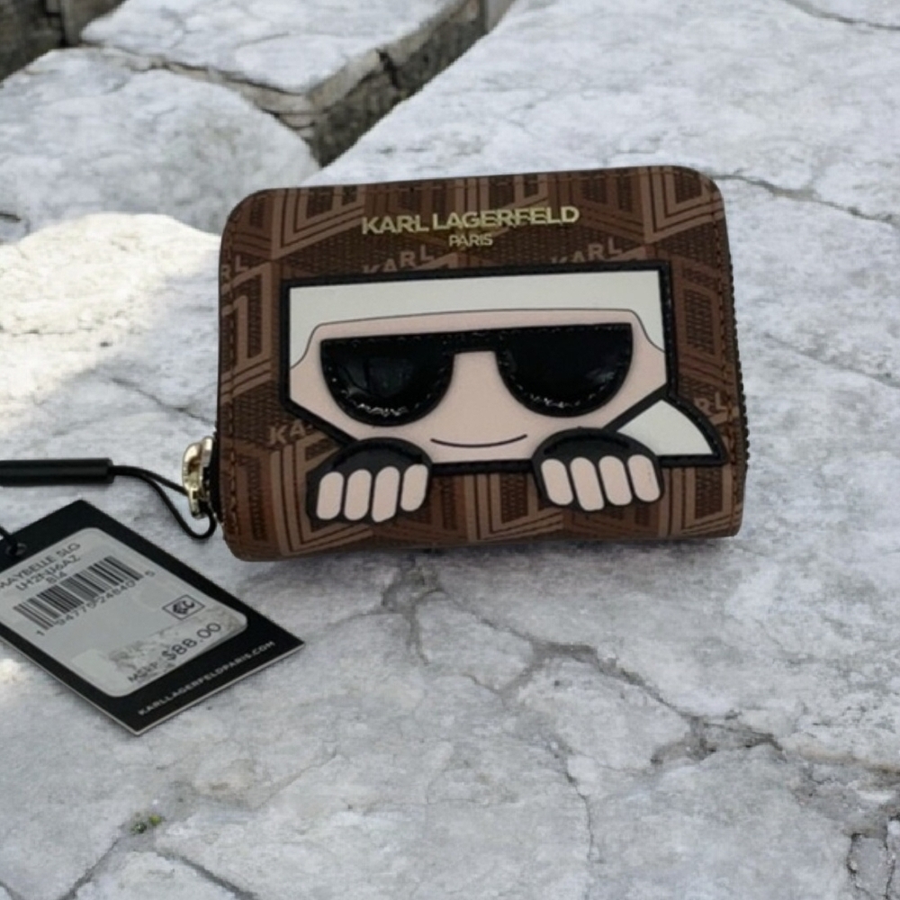 Karl Lagerfeld NWT Paris Maybelle SLG Zip Around Wallet Retails for $88